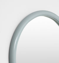 Middle of Nowhere Gertrude Round Gloss Mirror, Dusty Blue - frame detail