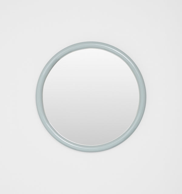 Middle of Nowhere Gertrude Round Gloss Mirror, Dusty Blue | Norsu Interiors