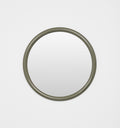 Middle of Nowhere Gertrude Round Gloss Mirror, Olive