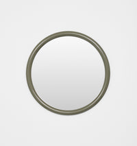 Middle of Nowhere Gertrude Round Gloss Mirror, Olive | Norsu Interiors