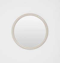 Middle of Nowhere Gertrude Round Gloss Mirror, Sand | Norsu Interiors