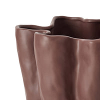 Amalfi Fluid Vase Burnt Eggplant detail