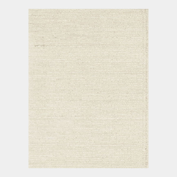 GlobeWest Bower Nora Rug in Eggshell, deep-etched on grey
