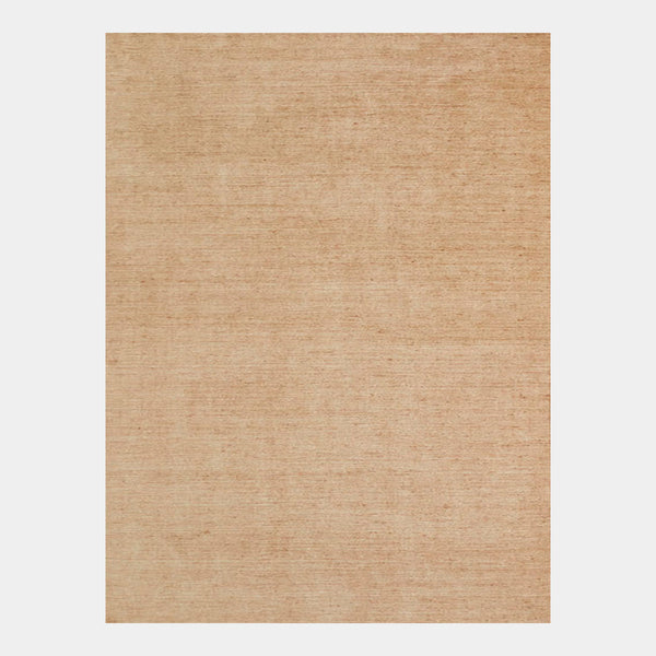 GlobeWest Bower Nora Rug in Latte, deep-etched on grey