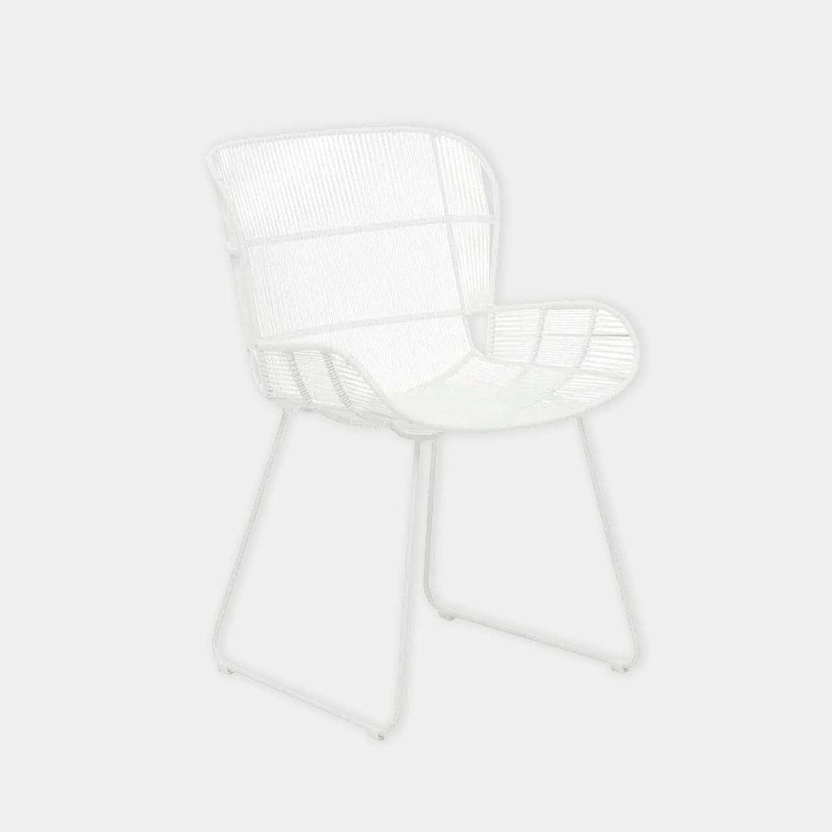 Globe West Dining Chairs Granada Butterfly Dining Chair - White