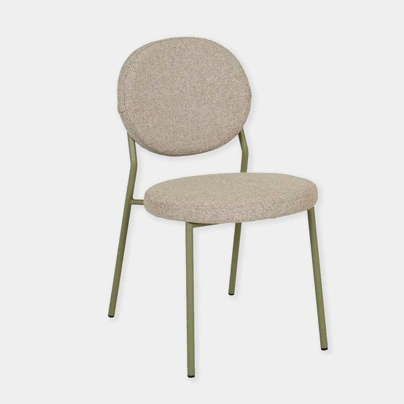 Globe West Dining Chairs Globe West Laylah Loop Dining Chair, Lagoon Speckle - Matt Green