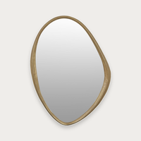 GlobeWest Verona Flow Mirror in Antique Brass | Norsu Interiors