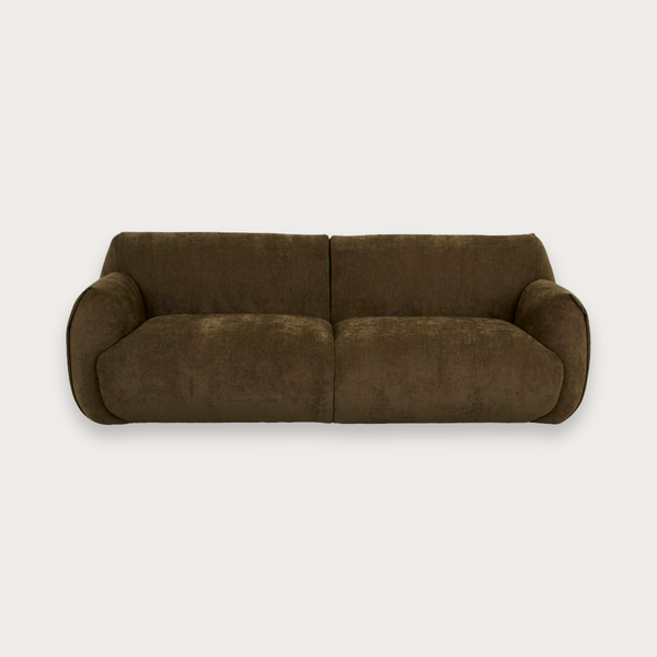 GlobeWest Hugo Rue 3 Seater Sofa - Poker Chestnut