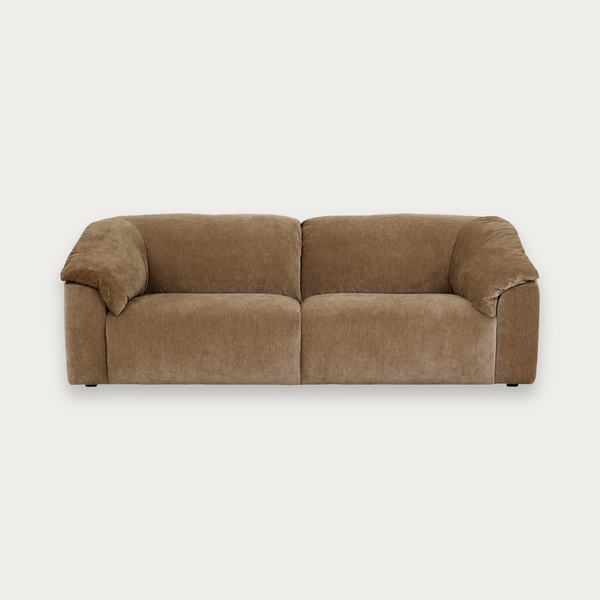 GlobeWest Hugo Sable 3 Seater Sofa - Soft Russet