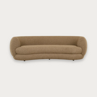 GlobeWest Hugo Vera 4 Seater Sofa - Shiitake