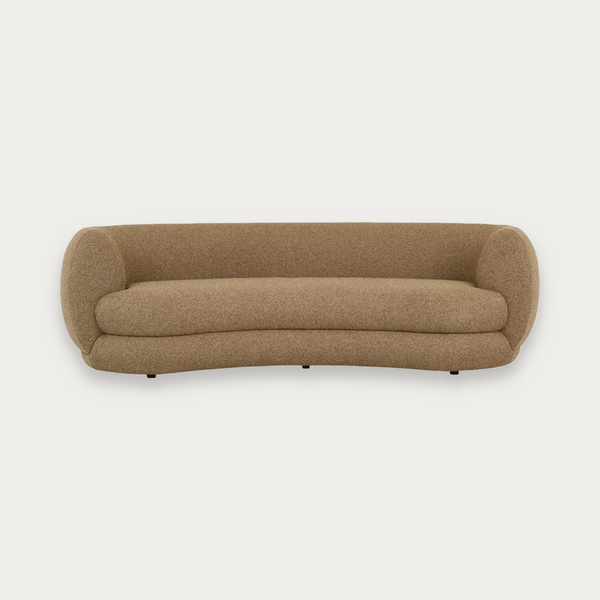 GlobeWest Hugo Vera 4 Seater Sofa - Shiitake