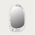 GlobeWest Oakley Pebble Mirror - Ocean Marble