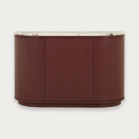 GlobeWest Oberon Crescent Marble Storage Unit - Matt Ocean Marble - Shiraz