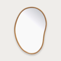 GlobeWest Trove Organic Mirror in Natural Mindi | Norsu Interiors