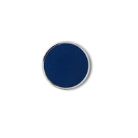 Mustard Made navy blue round magnet with smooth surface and strong magnetic back