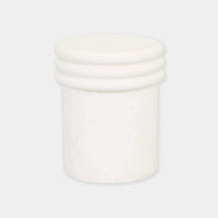 Globe West Side Tables Globe West Hanson Round Stool, White Speckle