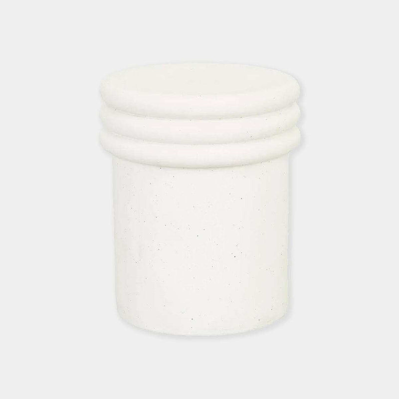 Globe West Side Tables Globe West Hanson Round Stool, White Speckle
