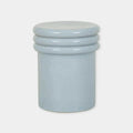 GlobeWest Hanson Round Stool Table - Pale Blue