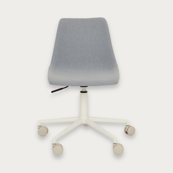 GlobeWest Harlow Office Chair - Powder Blue - Matt Bone
