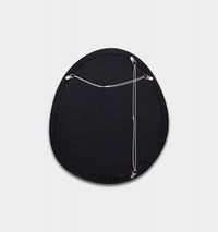Middle of Nowhere Harvie Mirror, Black, 70 x 80cm - reverse showing fixings