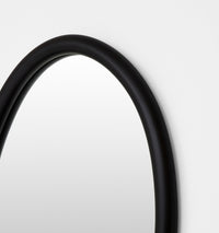 Middle of Nowhere Harvie Mirror, Black, 70 x 80cm - corner detail