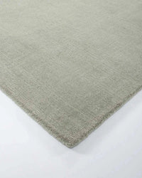 Baya Haywood Floor Rug in slate color with soft, velvet-like texture made from 100% New Zealand wool