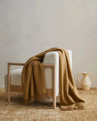 Weave Home Blankets & Throws Weave Home Nevis Lambswool Throw - Camel