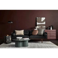 Globe West Coffee Tables Globe West Artie Wave Coffee Table - Black Oak