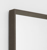 Hugo Timber Mirror, Charcoal, 76 x 178cm - angled frame detail