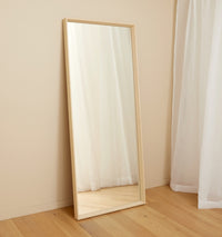 Hugo Timber Mirror, Light, 76 x 178cm - styled in situ