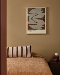 Baya Huxley Lumbar Cushion - Natural/Chocolate