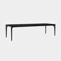 GlobeWest Huxley Curve Dining Table - Black Oak