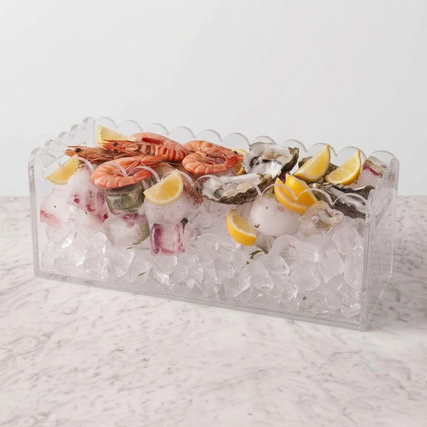norsu STUDIO The Entertainer - Perspex Scalloped Drinks Bucket – Clear