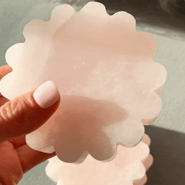 norsu interiors placemats & coasters norsuHOME Pink Quartz Fluted Candle Coaster (7954133876985)