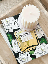 Makes Scents Of It placemats & coasters norsuHOME Pink Marble Fluted Candle Coaster (7954133876985)