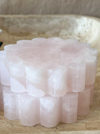 Makes Scents Of It placemats & coasters norsuHOME Pink Marble Fluted Candle Coaster (7954133876985)