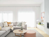 Molmic Sofas 3 Seater Molmic Shona sofa, 3 Seater, Hawthorn Silver Fabic with Oak Timber Legs AVAILABLE FOR IMMEDIATE PICK UP
