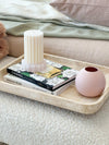 norsu interiors placemats & coasters norsuHOME Pink Quartz Fluted Candle Coaster (7954133876985)