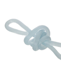 Knot Glass Sculpture blue, close-up of the knot
