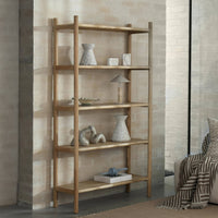 Knot Glass Sculpture styled on a timber shelving unit