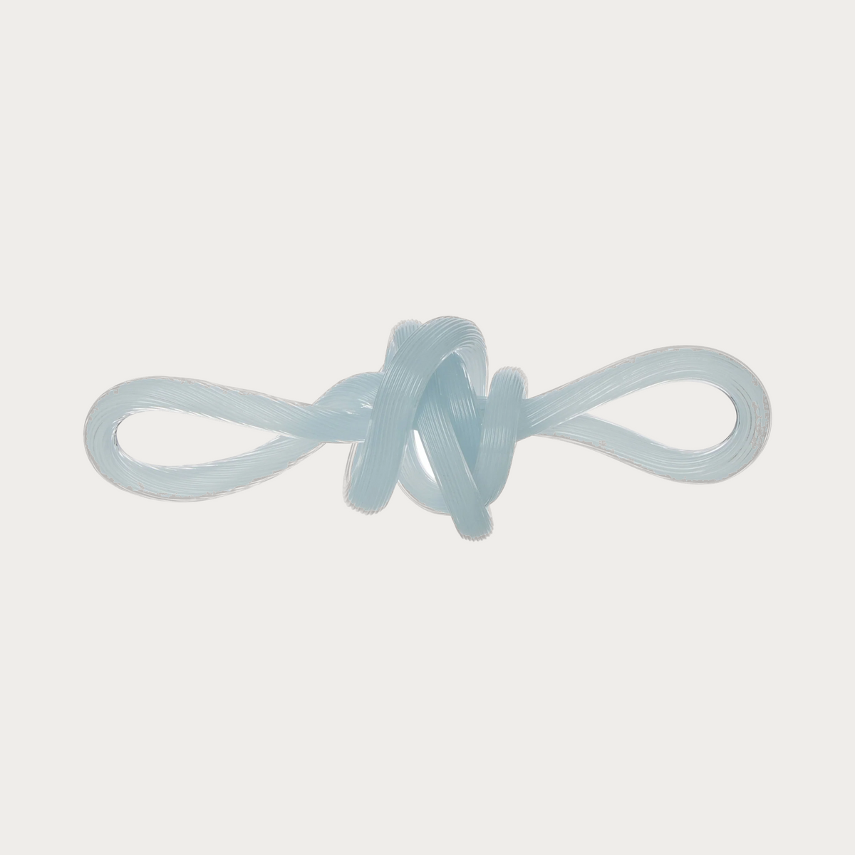 Knot Glass Sculpture in Blue