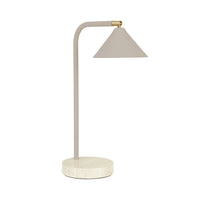 GlobeWest Easton Horizon Desk Lamp - Travertine/Taupe