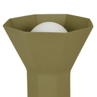 GlobeWest Easton Ornament Tall Portable Table Lamp - Khaki