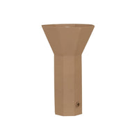 GlobeWest Easton Ornament Tall Portable Table Lamp - Mocha