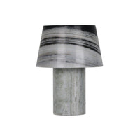 GlobeWest Easton Osha Table Lamp - Zebra Marble
