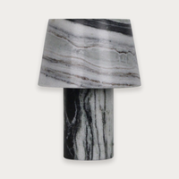 GlobeWest Easton Osha Table Lamp - Zebra Marble