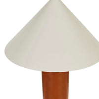 GlobeWest Easton Pinnacle Table Lamp - Russet - Oyster Grey