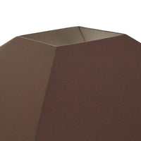 GlobeWest Easton Quinn Table Lamp - Mocha Travertine - Brick