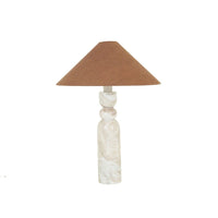 GlobeWest Easton Stack Table Lamp - Mushroom Marble - Pecan