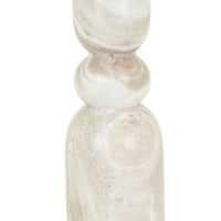 GlobeWest Easton Stack Table Lamp - Mushroom Marble - Pecan